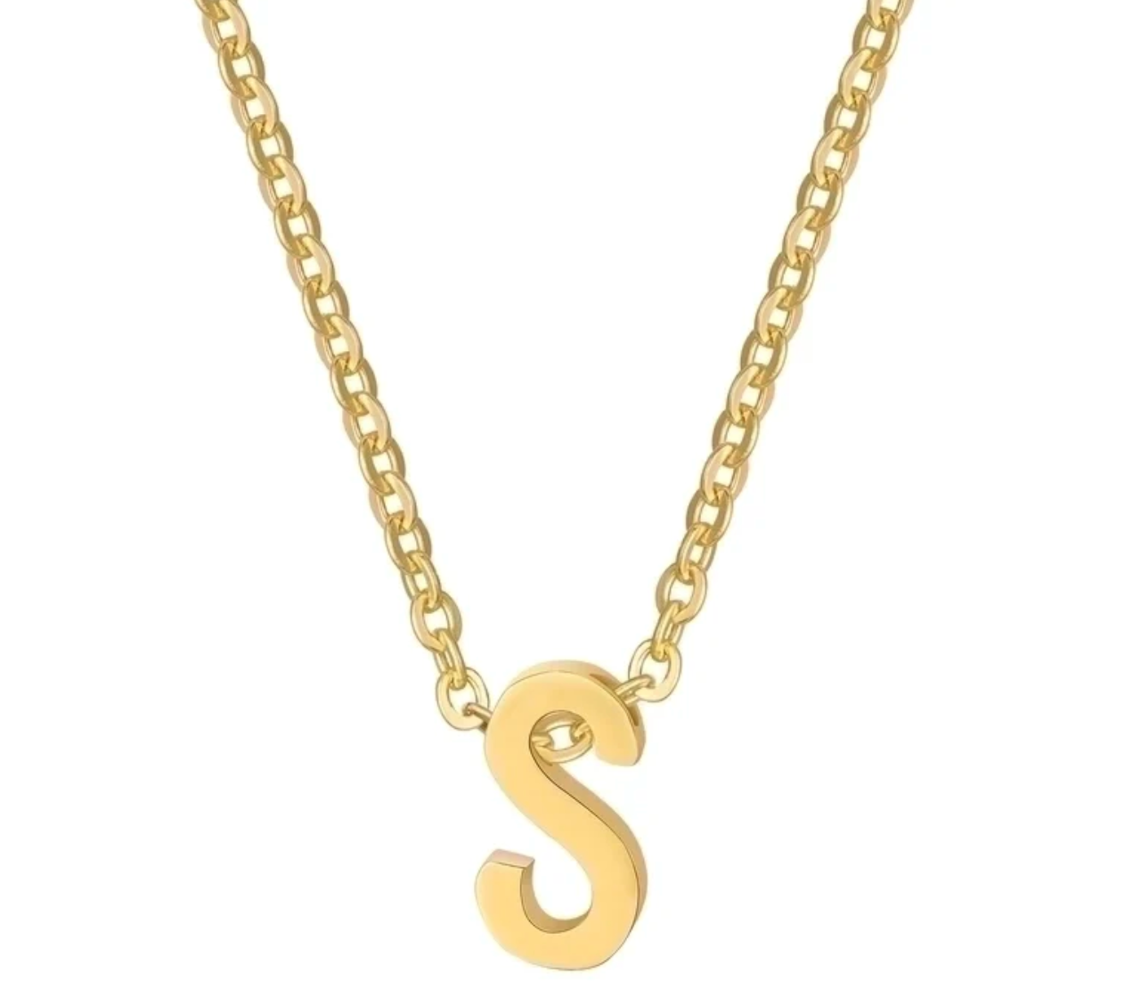 The Sylvie Intial Necklace (Gold)