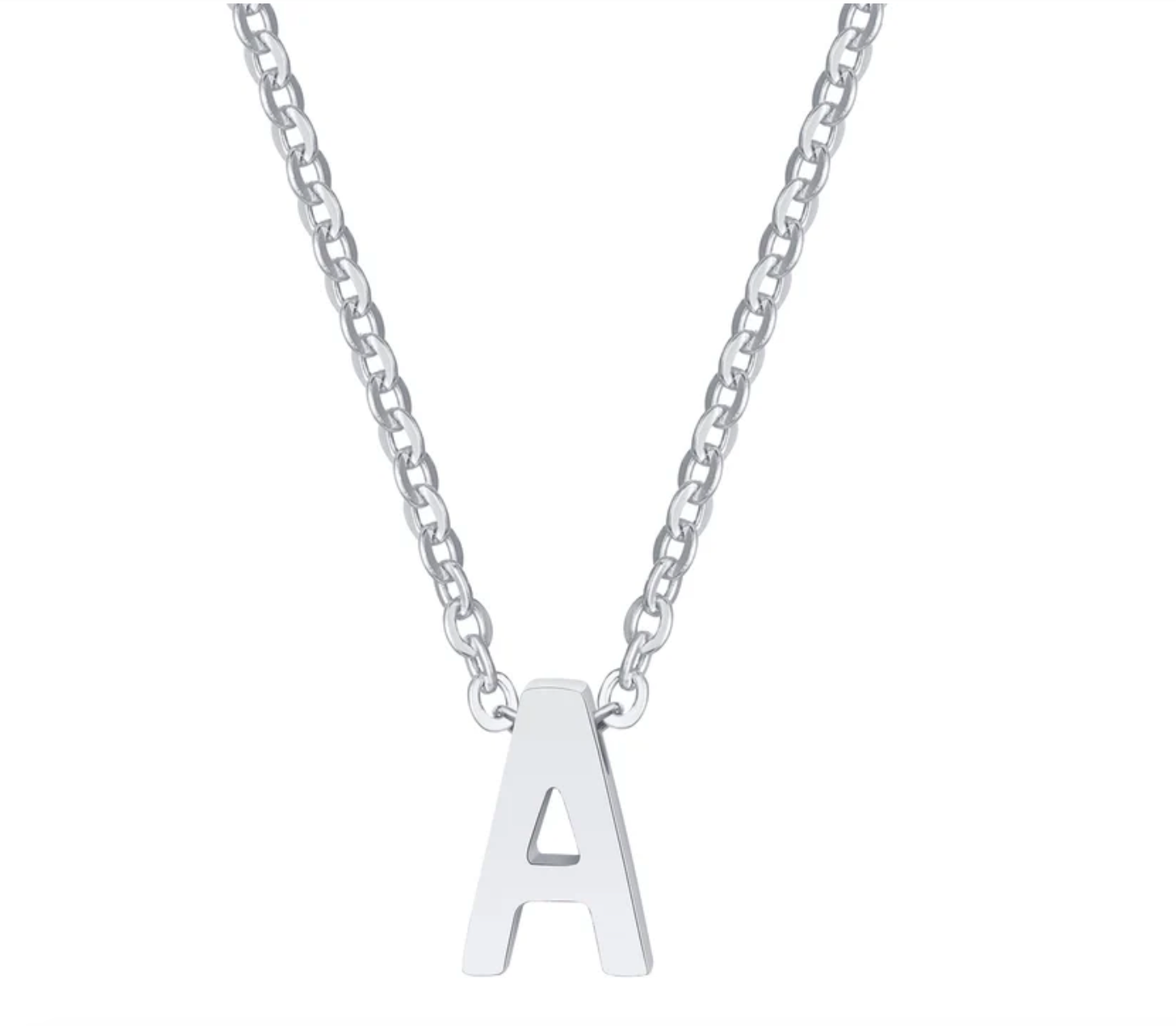 Sylvie Intial Necklace (Silver)