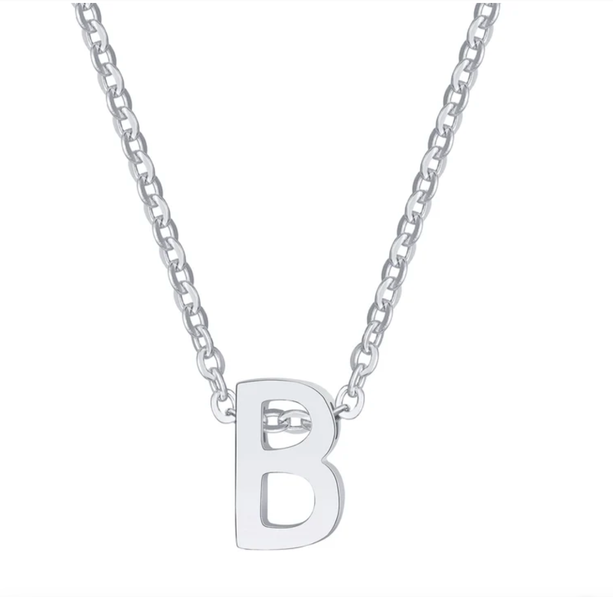 Sylvie Intial Necklace (Silver)