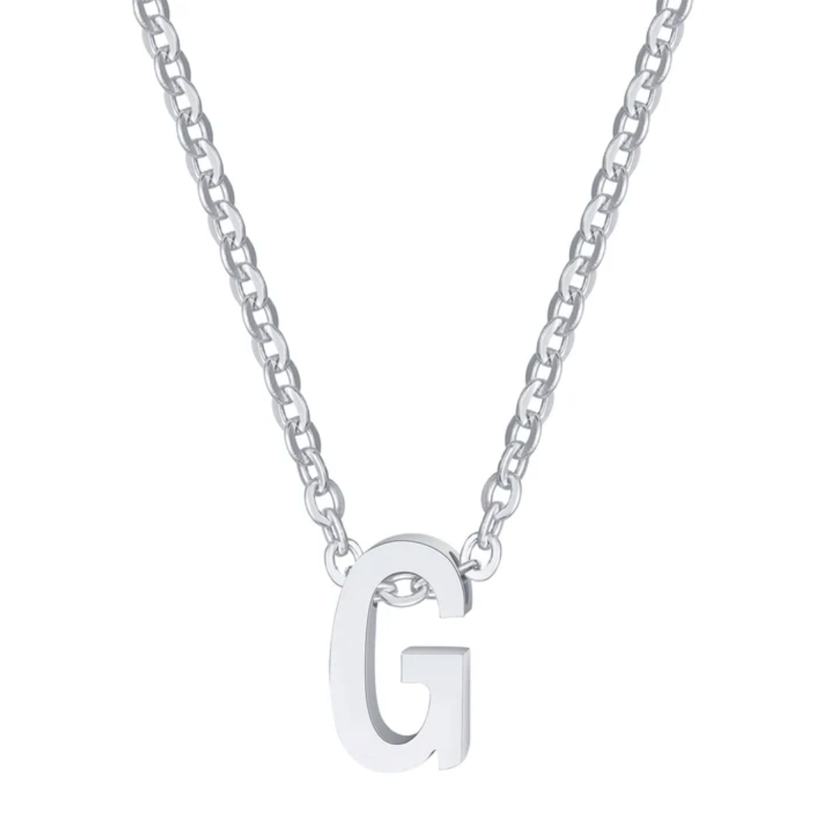 Sylvie Intial Necklace (Silver)