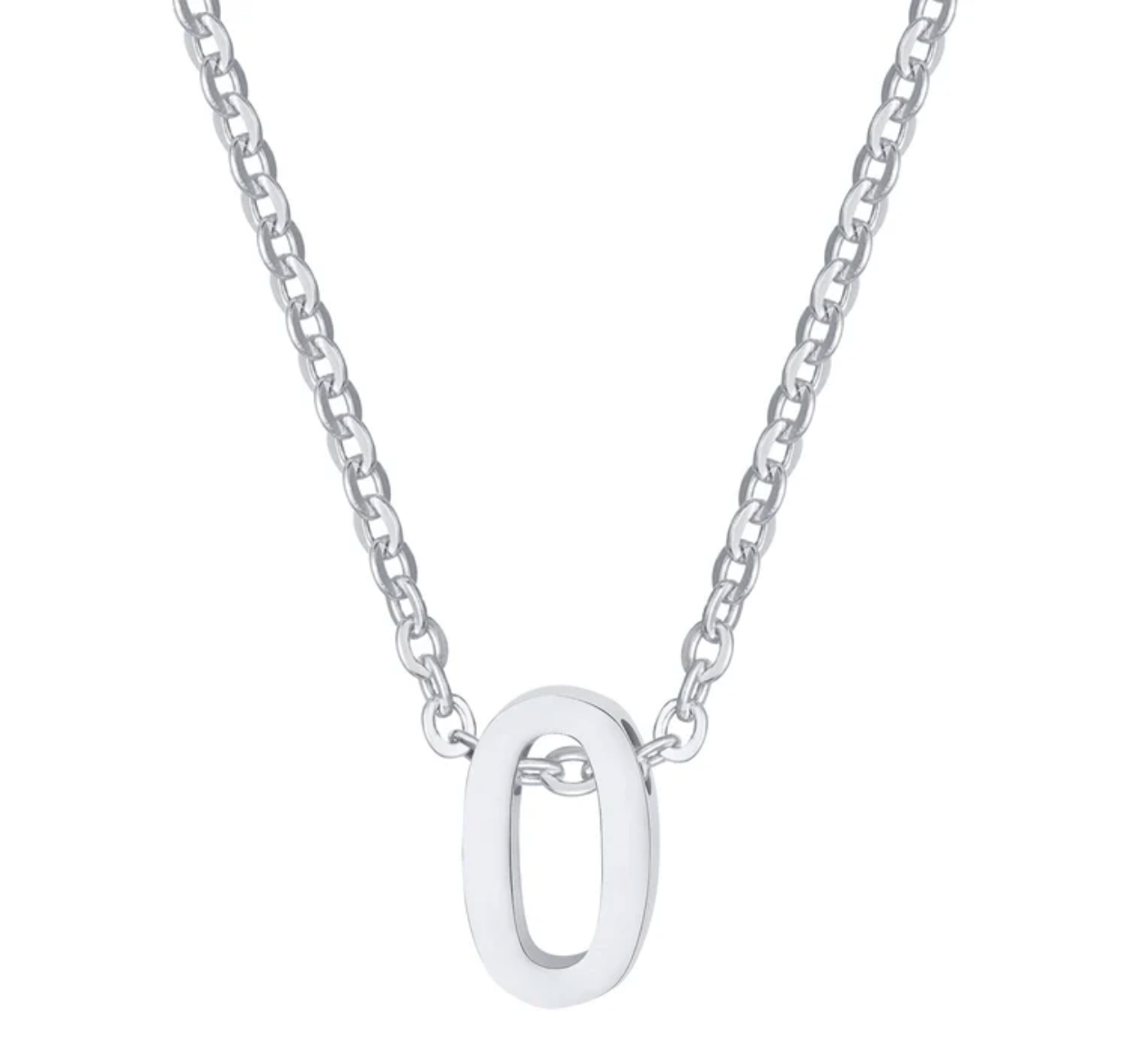 Sylvie Intial Necklace (Silver)