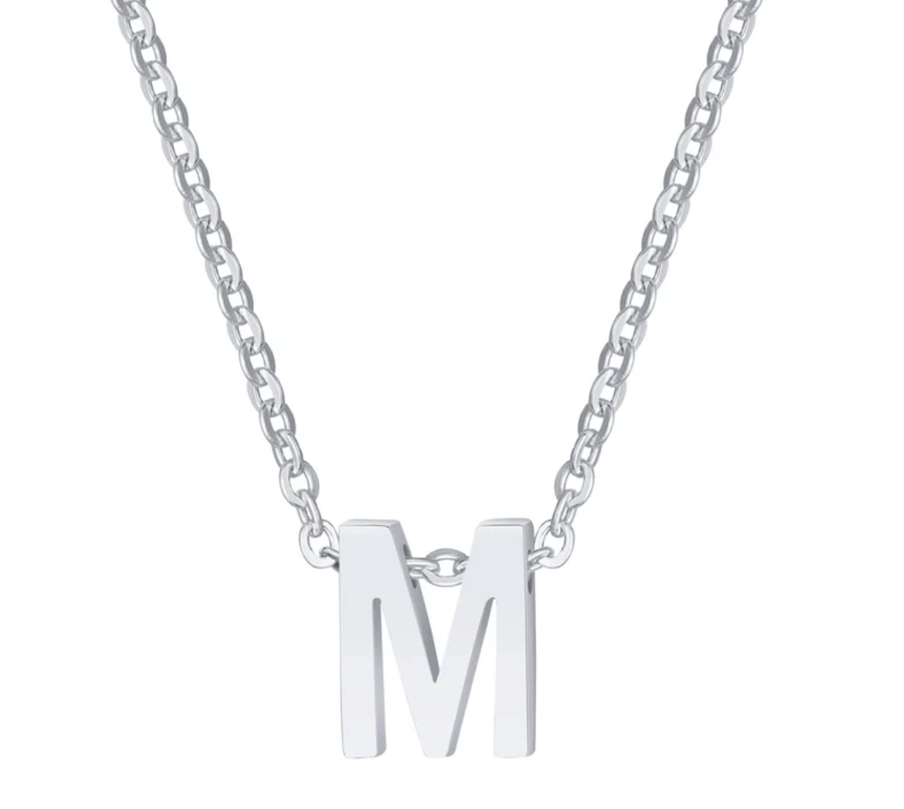 Sylvie Intial Necklace (Silver)