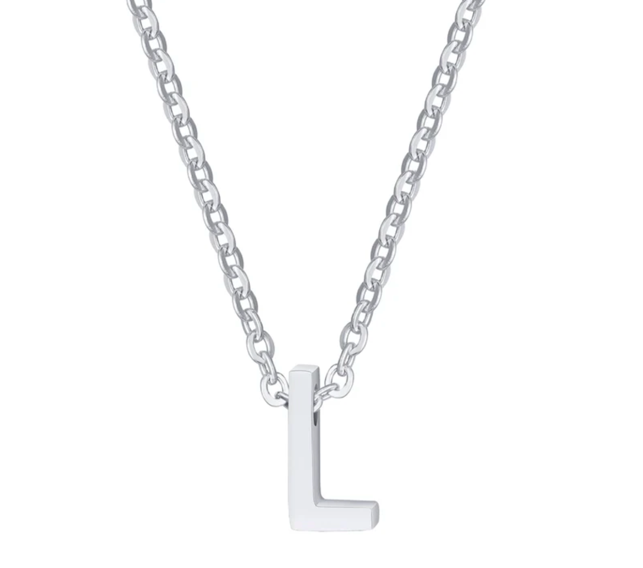 Sylvie Intial Necklace (Silver)