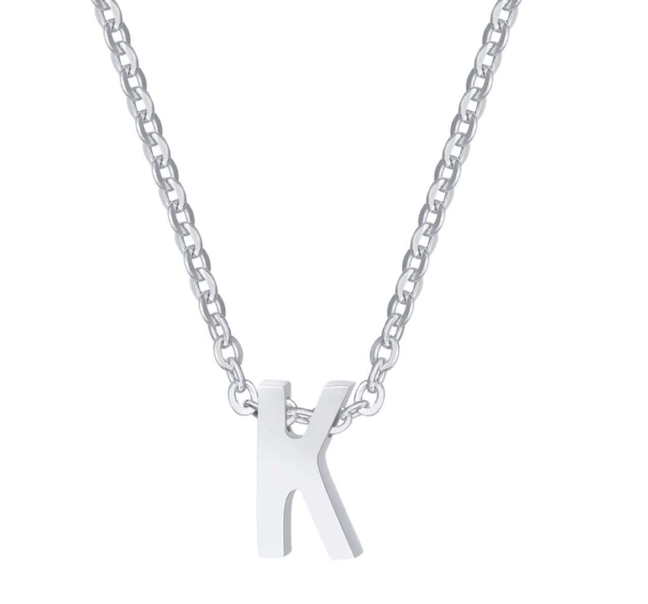 Sylvie Intial Necklace (Silver)