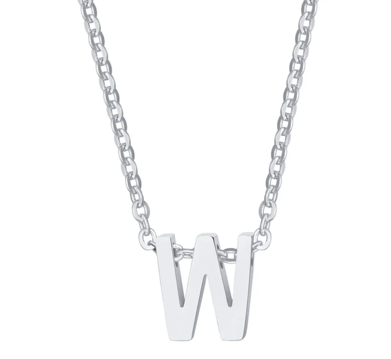 Sylvie Intial Necklace (Silver)