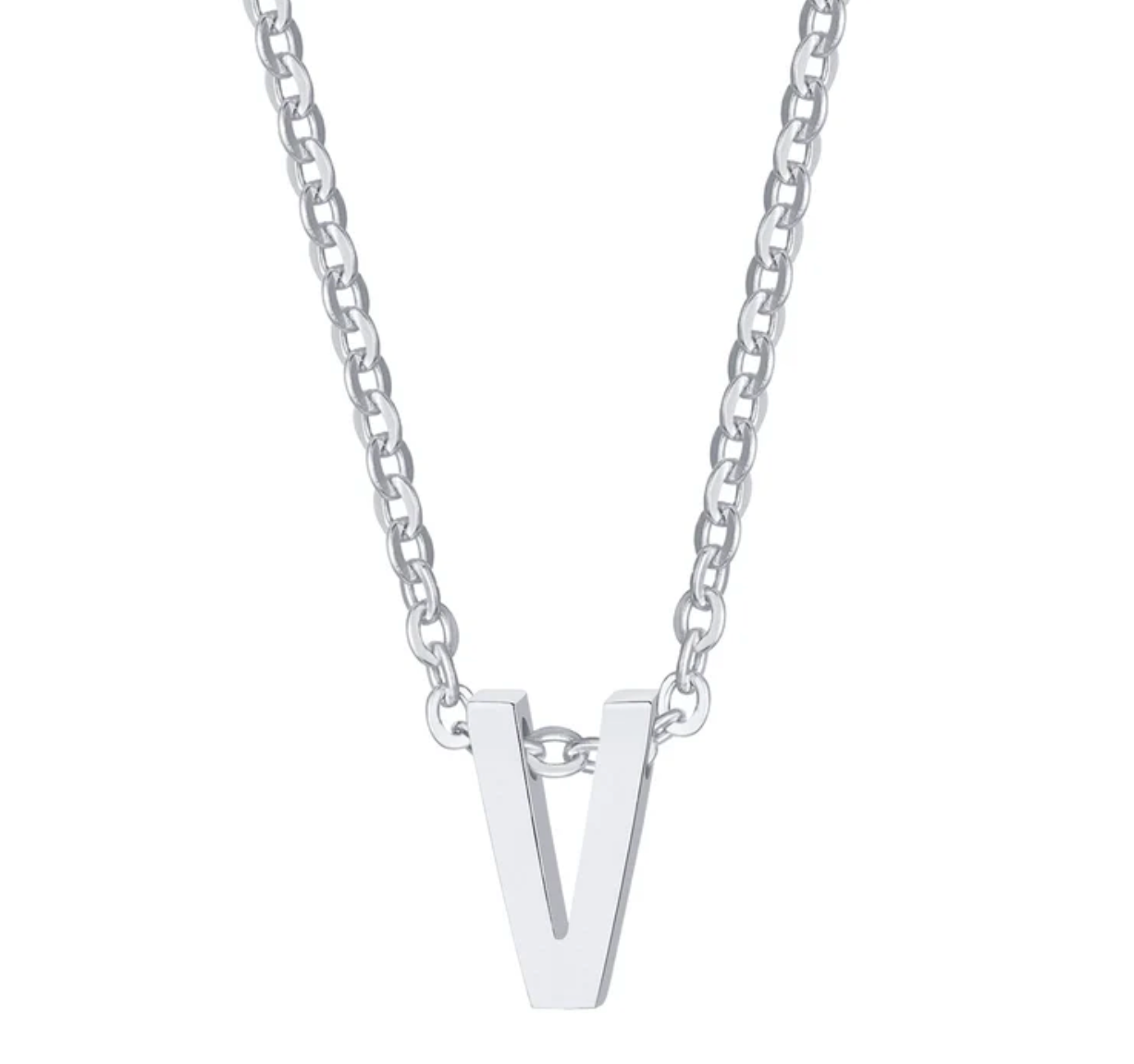 Sylvie Intial Necklace (Silver)