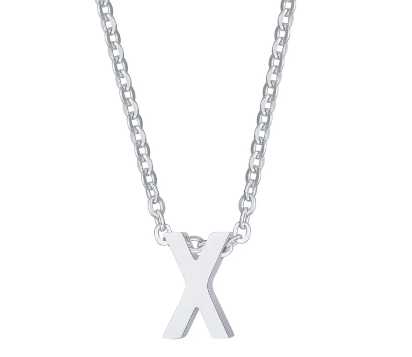 Sylvie Intial Necklace (Silver)